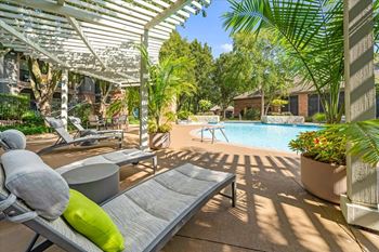 Shimmering swimming pool